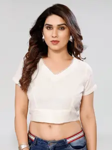 PYARI - A style for every story Linen Crop Top
