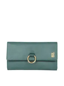 Baggit Women Textured PU Three Fold Wallet