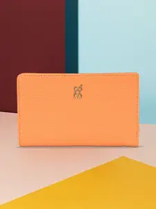 Baggit Women Textured PU Two Fold Wallet