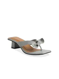 ERIDANI Block Sandals with Bows