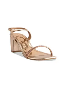 ERIDANI Women Embellished Block Heels Sandals