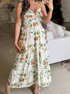 StyleCast Floral Print Maxi Dress