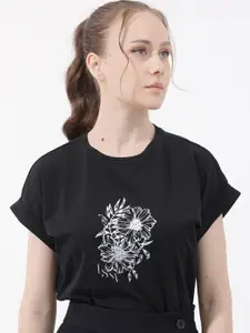 RAREISM Women Printed Extended Sleeves T-shirt