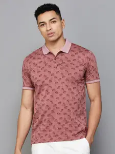 CODE by Lifestyle Men Printed Polo Collar Slim Fit T-shirt