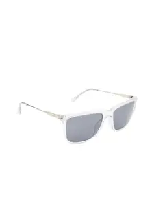 POPPY Men Wayfarer Sunglasses with UV Protected Lens PO-5016-C04-Crystal