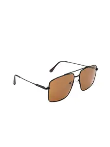 POPPY Men Square Sunglasses with Polarised and UV Protected Lens