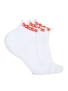 ADIDAS Men Pack of 3 Assorted Patterned Ankle-Length Socks