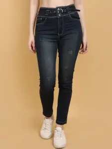 V-Mart Women High Rise Low Distress Light Fade Jeans