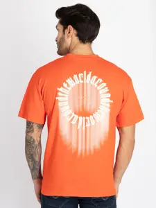 Status Quo Men Pure Cotton Applique T-shirt