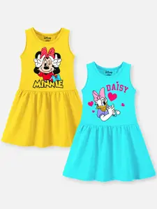 YK Disney Print Fit & Flare Dress
