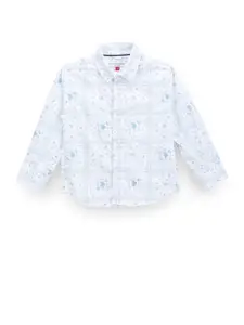 U.S. Polo Assn. Kids Boys Classic Opaque Printed Casual Shirt