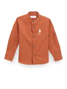 U.S. Polo Assn. Kids Boys Classic Opaque Casual Shirt