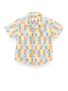 U.S. Polo Assn. Kids Boys Classic Opaque Printed Casual Shirt