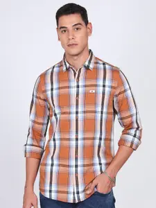 Lee Men Slim Fit Opaque Checked Casual Shirt