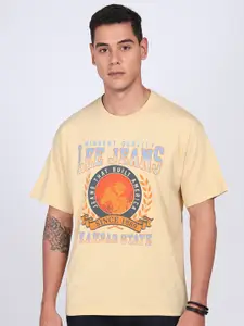 Lee Men Graphic Print Crew Neck Oversize Fit Tshirt