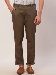 Raymond Men Self Design Slim-Fit Trouser