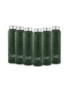 Classic Essentials Green 6 Pieces Stainless Steel Water Bottles 1 L Each