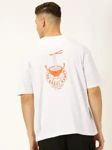 Thomas Scott Men printed oversized drop shoulder round neck T-shirts