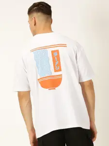 Thomas Scott Printed Oversized Drop Shoulder Round Neck T-Shirt
