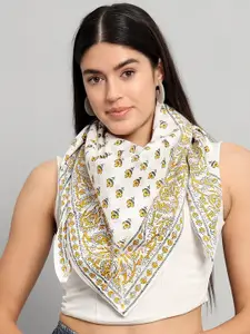 HANDICRAFT PALACE Hand Block Printed Cotton Scarf