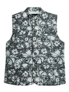 CAVIO Boys Printed Pure Cotton Comfort Fit  Nehru Jackets