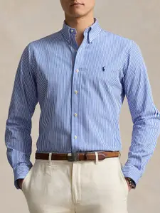 Polo Ralph Lauren Striped Button-Down Collar Cotton Formal Shirt