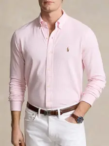 Polo Ralph Lauren Gingham Checks Button-Down Collar Cotton Formal Shirt