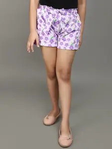 V-Mart Girls Floral Printed Shorts
