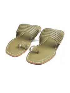 KORAKARI Men Leather Comfort Sandals