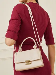 Styli Textured Knot Accented Handbag