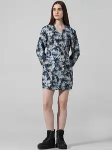 ONLY Floral Print A-Line Mini Dress