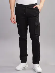 PAUL STREET Men Smart Mid Rise Cargo Trousers