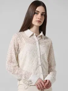 ONLY Women Opaque Printed Casual Shirt