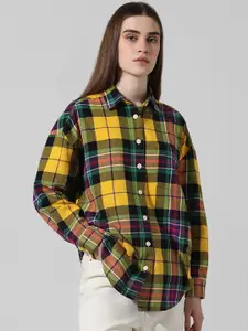 ONLY Women Opaque Checked Casual Shirt