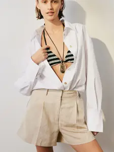 H&M Women Linen-Blend Shorts