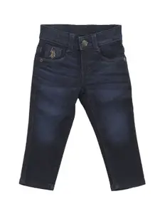 U.S. Polo Assn. Kids Boys Classic Slim Fit Light Fade Stretchable Jeans