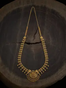 Kushal's Fashion Jewellery Gold-Plated Antique Necklace