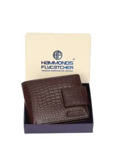 HAMMONDS FLYCATCHER Men Textured Leather Two Fold Wallet