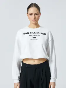 Koton Typography Printed Pullover Sweatshirt