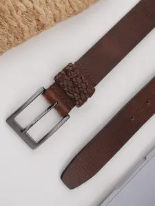 Aditi Wasan Men Textured Leather Belt