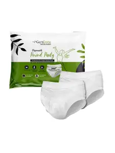 CareDone Pack Of 2 Leak-Proof Disposable Cotton Period Panties