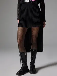 Koton Pleated High Low Skirt