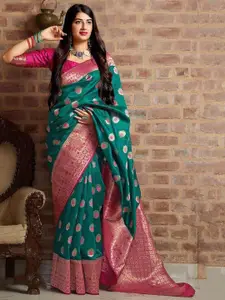 STH Woven Design Zari Pure Silk Banarasi Saree
