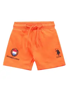 U.S. Polo Assn. Kids Boys Mid-Rise Regular Fit Shorts