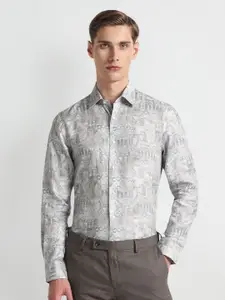 Arrow Ethnic Motifs Printed Pure Cotton 1851 Formal Shirt