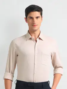 Arrow Slim Fit Windowpane Checked Pure Cotton Formal Shirt