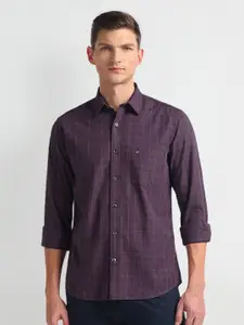 Arrow Sport Slim Fit Checked Casual Shirt