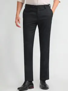 Arrow Men Tapered Fit Checked Formal Trousers