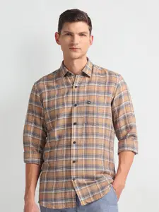 Arrow Sport Slim Fit Checked Casual Shirt