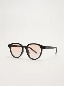 THE BEAR HOUSE Men Round Sunglasses BSG-PORS-BK